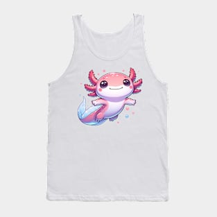 Cute Axolotl Floating Tank Top